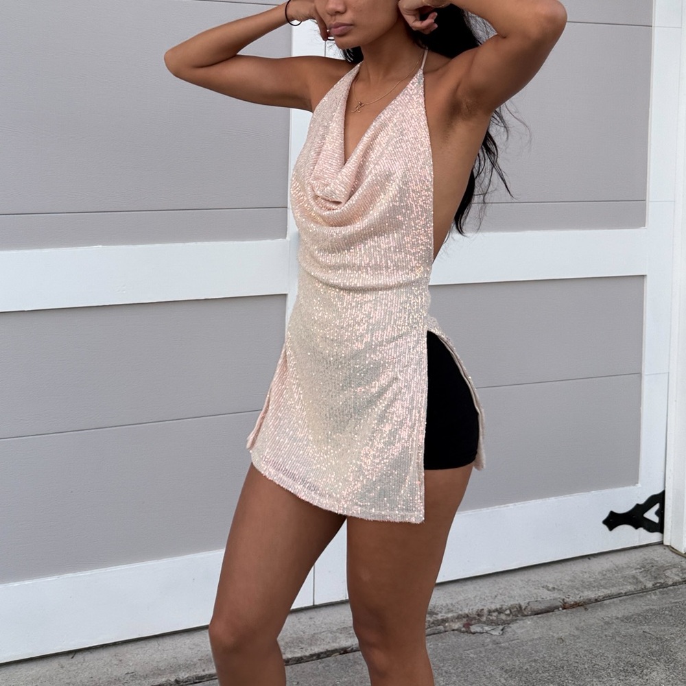 Fashion Nova cowl neck dress